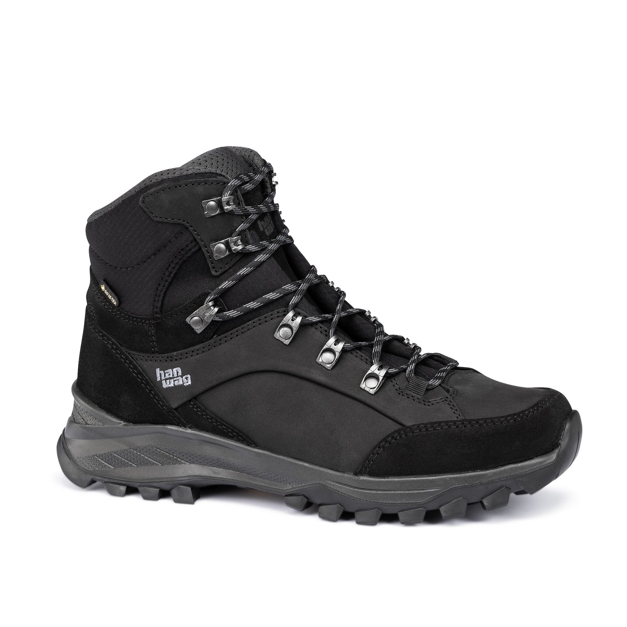 Hanwag Men's Banks GTX Hiking Boots Black/Deep Grey FXURG3129